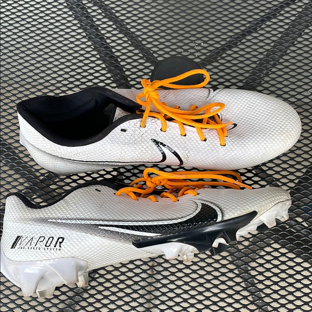 Nike Vapor Men's White and Black Soccer Cleats